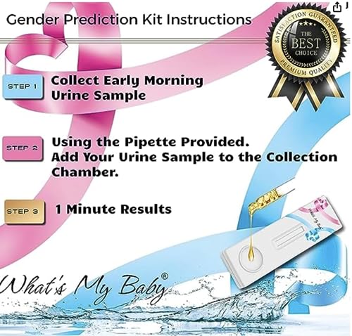 Whats My Baby® Gender Prediction Test - Reveal if Your Baby is a Girl or Boy from 5 Weeks - Instant Results - Early Pregnancy Test Kit - Image 4