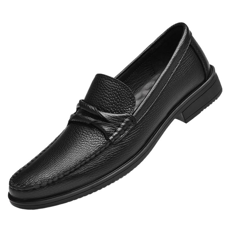 Slip-On Mens Dress Shoes Business Oxfords Formal Loafers Office Non Slip Flats Men On Leather Shoe