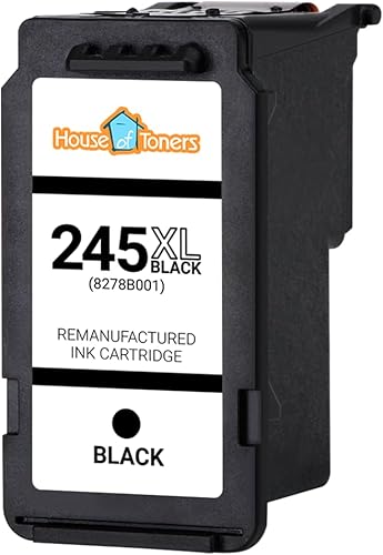 Miniatura 2 de Houseoftoners Cartuchos de tinta remanufacturados de alto rendimiento de repuesto para Canon PG-245XL Black Pixma iP280, MG2522, MG2525, MG2555,