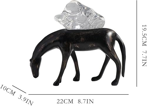 Miniatura 2 de Escultura china de Feng Shui Estatua de estilo moderno chino creativo animal caballo de batalla Decoración Sala de estar Bogu Estante Porche Mesa