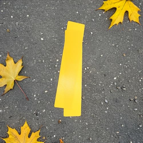 Marqueurs à disque plat jaunes avec lignes précises et lisses