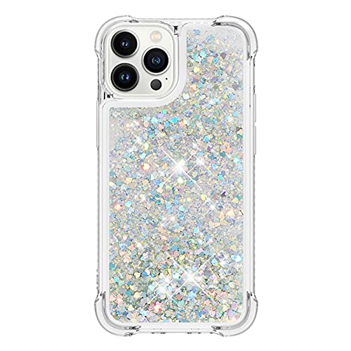 Coque iPhone 15 Pro transparente silicone TPU paillettes antichoc YBL