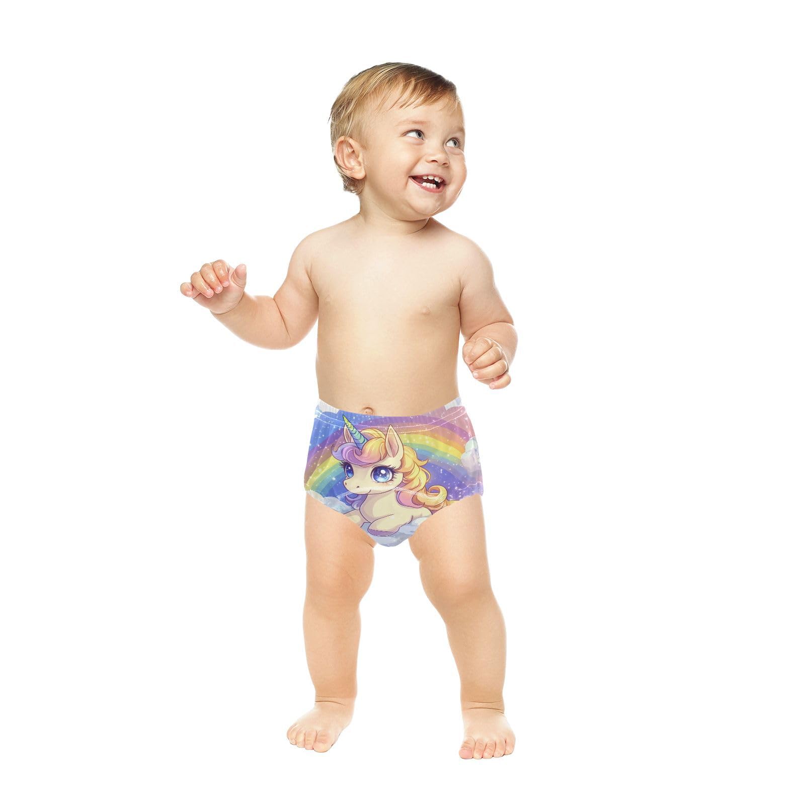 Coikll Cute Horse with Cloud Toddler Training Underwear Waterproof Baby Pee Pants -5T