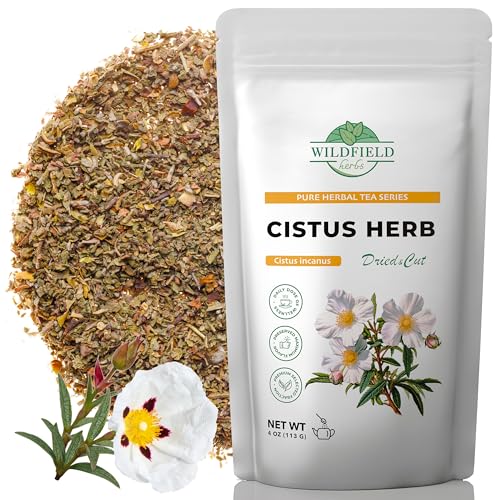 Image of 4 oz. Cistus Tea Cistus Incanus Tea Herbal (Cistus L.) - 113g Herb Creticus