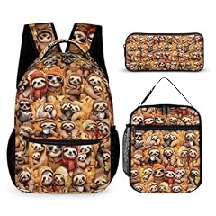 Sloth Backpack 2 With Lunch Bag Pencil Bag