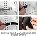 Legrand - OnQ Cable Management, In-Wall Media Box, Dual Purpose Structured Wiring Enclosure, TV Home Theater Recessed Storage Box, 17 Inch, White, ENP1700NA