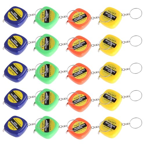 Mini Cinta Métrica Retráctil Llaveros 20 Piezas VALICLUD miniatura 1