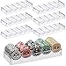LUOBAO Acrylic Poker Chip Tray Rack- Clear Organizer for 100 Standard Casino Chips-Suitable for Texas Hold'em, Blackjack, Gambling, Poker Clubs, Parties, or Family Casino Nights