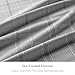 Mellanni Flannel Bed Sheet Set - 4 Piece Luxury 100% Heavyweight 180GSM Cotton - Cozy, Soft & Breathable - Deep Pockets with All-Around Elastic - Warm & Comfortable (Full, Light Gray Plaid)