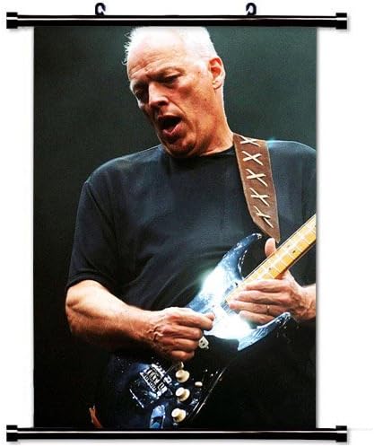 Home Decor Music (Hot singer) poster with David Gilmour Guitar Play Old Grey haired Wall Scroll Poster Fabric Painting 24 X 36 Inch (60cm X 90 cm)