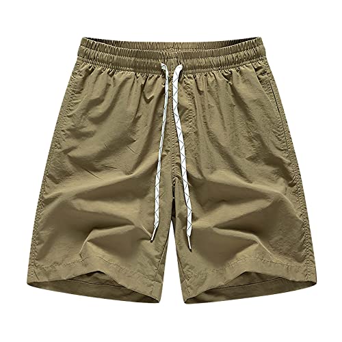 Shorts deportivos para hombre con bolsillos casuales miniatura 1