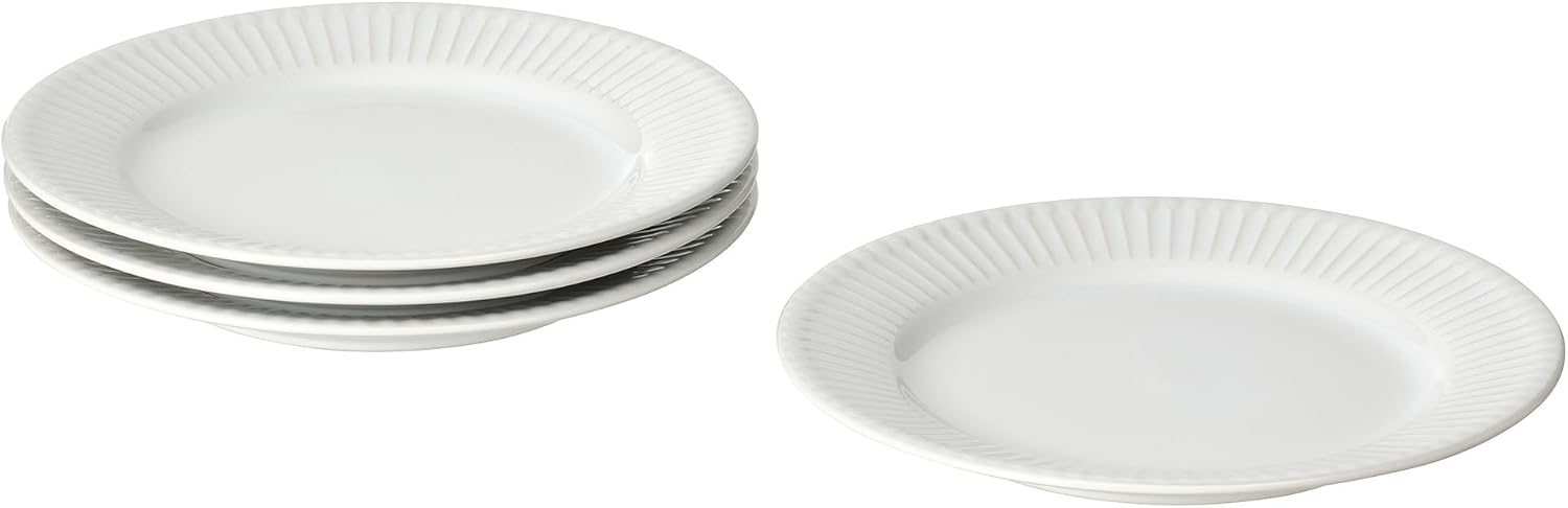 STRIMMIG Side Plate, 21 cm, White