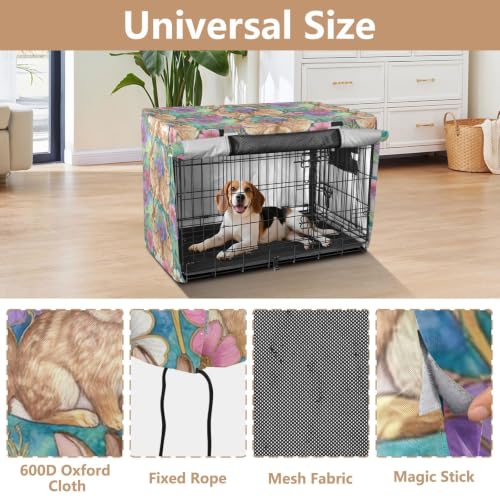 Housses de cage pour chiens de voyage imperméable à boucle fixe ajustable