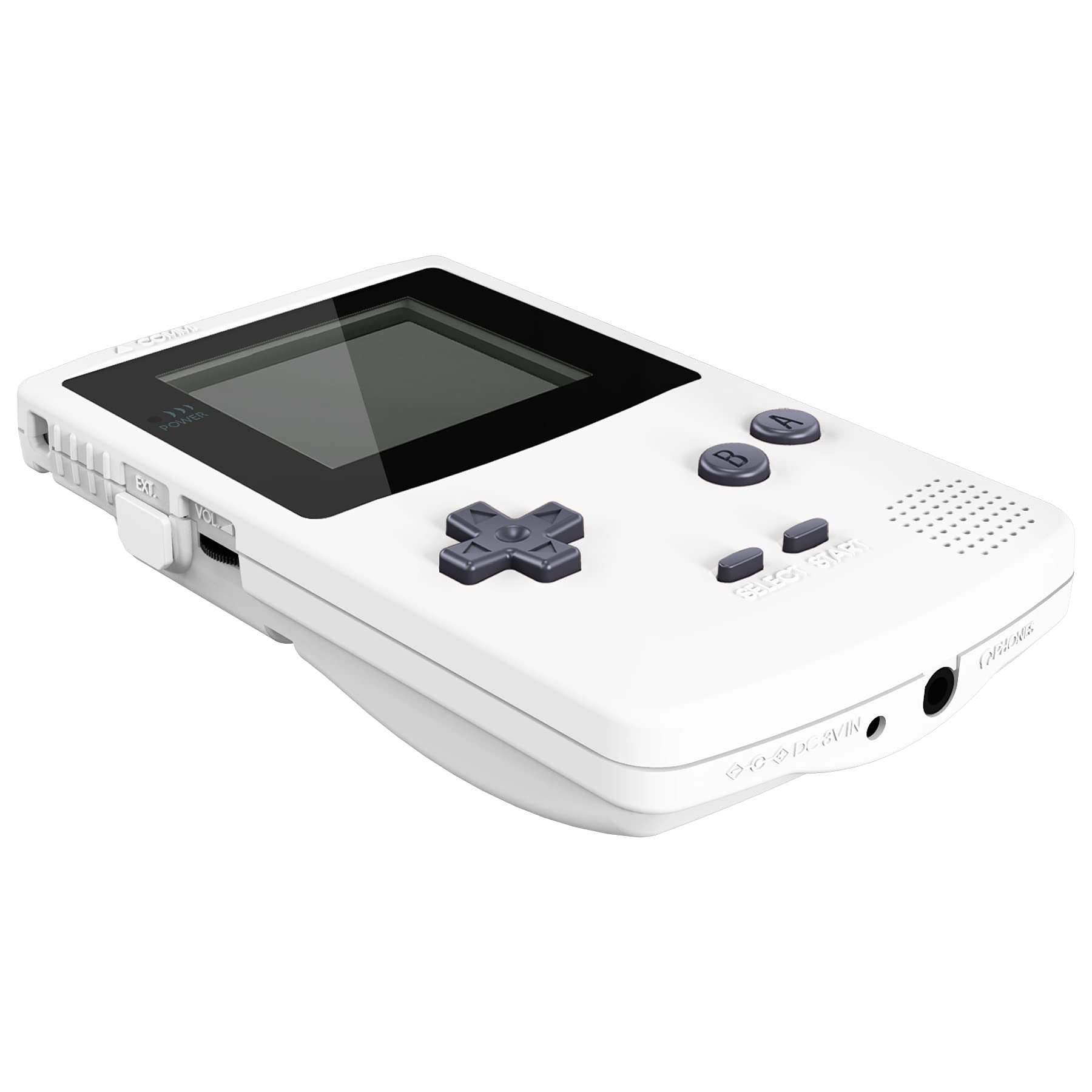 eXtremeRate Cover Custodia Tasti Scocca Pulsanti Shell Ricambio per Gameboy Color Console,Compatibile con GBC OSD IPS&Regular IPS&Standard LCD,Non Include Console&Schermo-Bianco