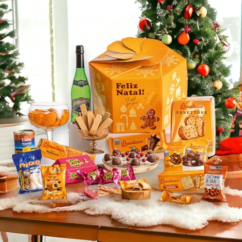 Cesta de Natal Capital das Cestas Final de Ano Empresa Funcionário Família Páprica 23 Itens