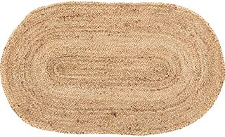 VHC Brands 20390 Coastal Farmhouse Flooring-Natural Jute Tan Oval Rug, 20 x 30