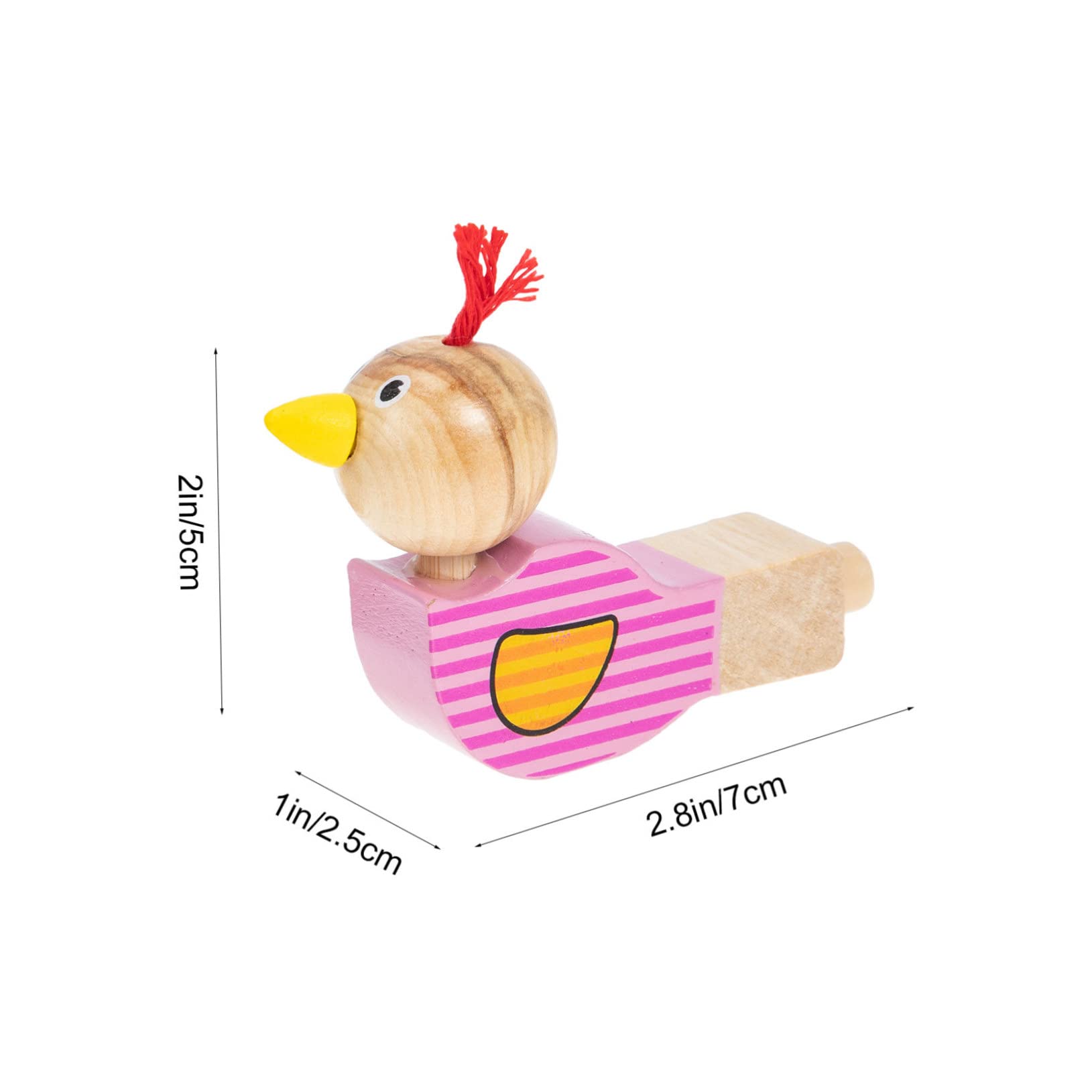 BESTonZON 12Pcs Wooden Whistle for Boy Girl Creative Educational Musical Instruments Engaging Fun Whistles for and Charming Design for Happy Playtime