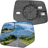 LOIYLLEN Driver Side Mirror Replacement for Ford Escape 2008 2009 2010 2011 2012 - Left Side Mirror Glass, Rear View Mirrors Glass with Power Heated