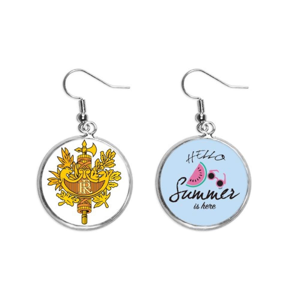 Pendientes de sandía con esmalte de Francia y sujeción cómoda para verano 5