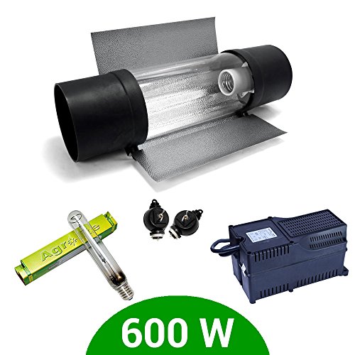 Kit d'éclairage 600 W SHP Agrolite + ballast Agrolite classe 2 + Cooltube Protube