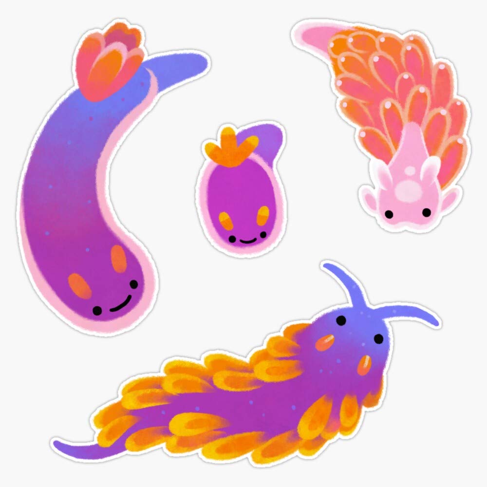 Sea Slug - Pastel Vinyl Decal Bumper Sticker 5"