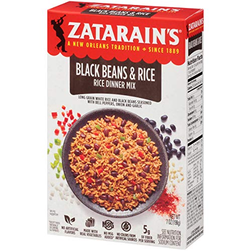 Zatarain's Black Beans & Rice 7 oz Pack of 6