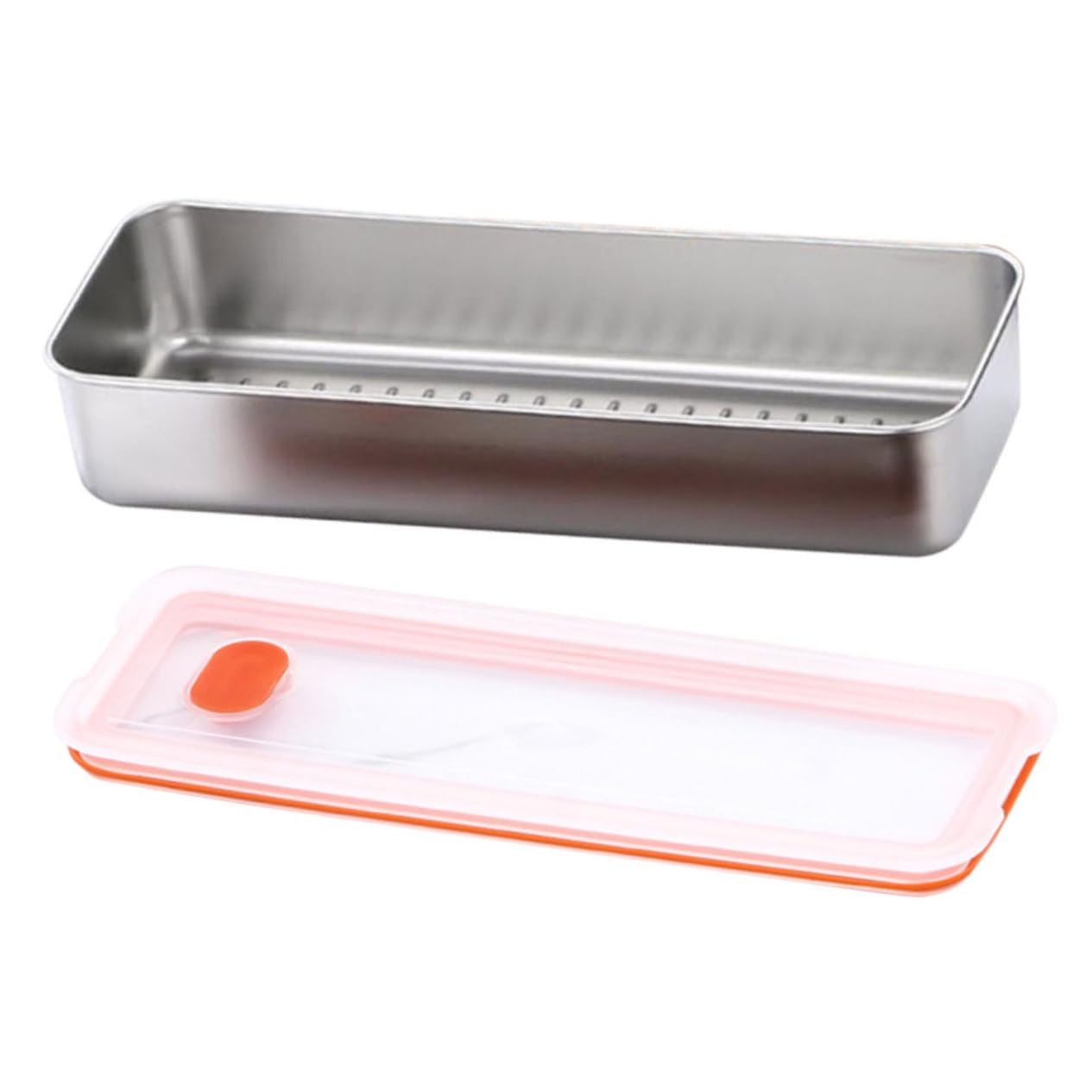 Cabilock 4piezas Contenedor De Tocino Hermético De Inoxidable Refrigerador Organizador De Almacenamiento De y Alimentos Para Guardar Tocino Queso