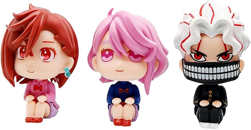YLQANONG Ayase Momo Figures 3PCS Okarun Granny Turbo Anime Figure Statues PVC Anime Action Figurine for Fans 10CM