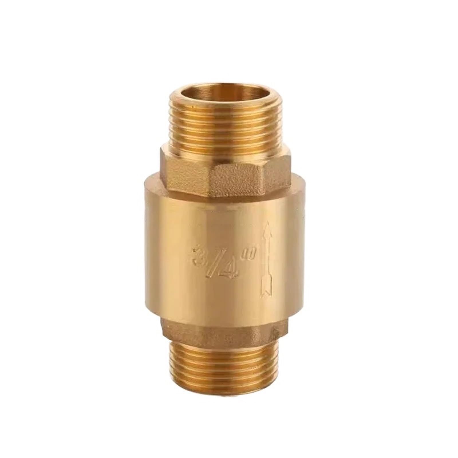 1/2" 3/4" 1" Brass Vertical Lift Spring Check Valve 1-Way Non-Return Valve(BSP3I4 Male)