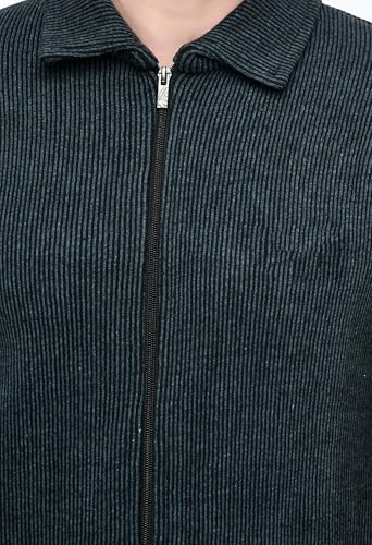 Image of MANRA MANRA Men Zipper Thick Fabric Woolen Winterwear Full Sleeve Collar with Side Pockets Jacket /Sweater
