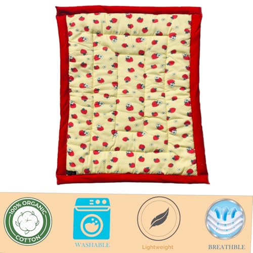Image of Bedding Mattress for Cotton, Baby Sleeping Bed Set Godari Baby Cradle |Sleeping Mat |Multi Purpose Cushioned Bed |Baby Bed for 0 to 2 Years.