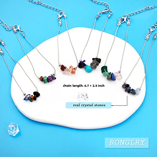 Ronglry Spiritual Crystal Zodiac Bracelet Healing Crystal Zodiac Sign Bracelets Natural Stone Chakra 12 Constellation Beaded Bracelet For Women Horoscope Jewelry Birthday Gift Taurus #TOP1