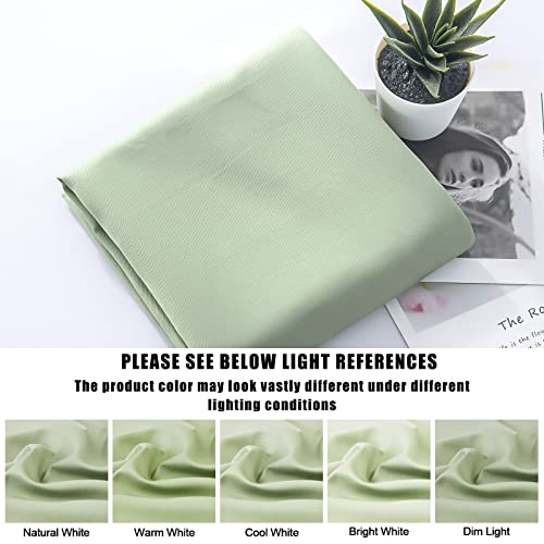 Image of Body Cooling Pillow Cases Cover, Bamboo Rayon Green Body Pillowcases with Zipper Closure, Cool and Breathable Pillow Case for Hot Sleepers and Night Sweats, 20x54 inches