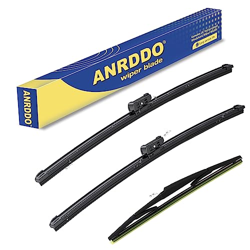 Image of 3 wipers Replacement for Mazda CX-5 CX-9 2017 2018 2019 2020 2021 2022 CX5 CX9 -Original Equipment Windshield Wiper Blades Set 24 inch+18 inch+14 inch (Set of 3) Top Lock