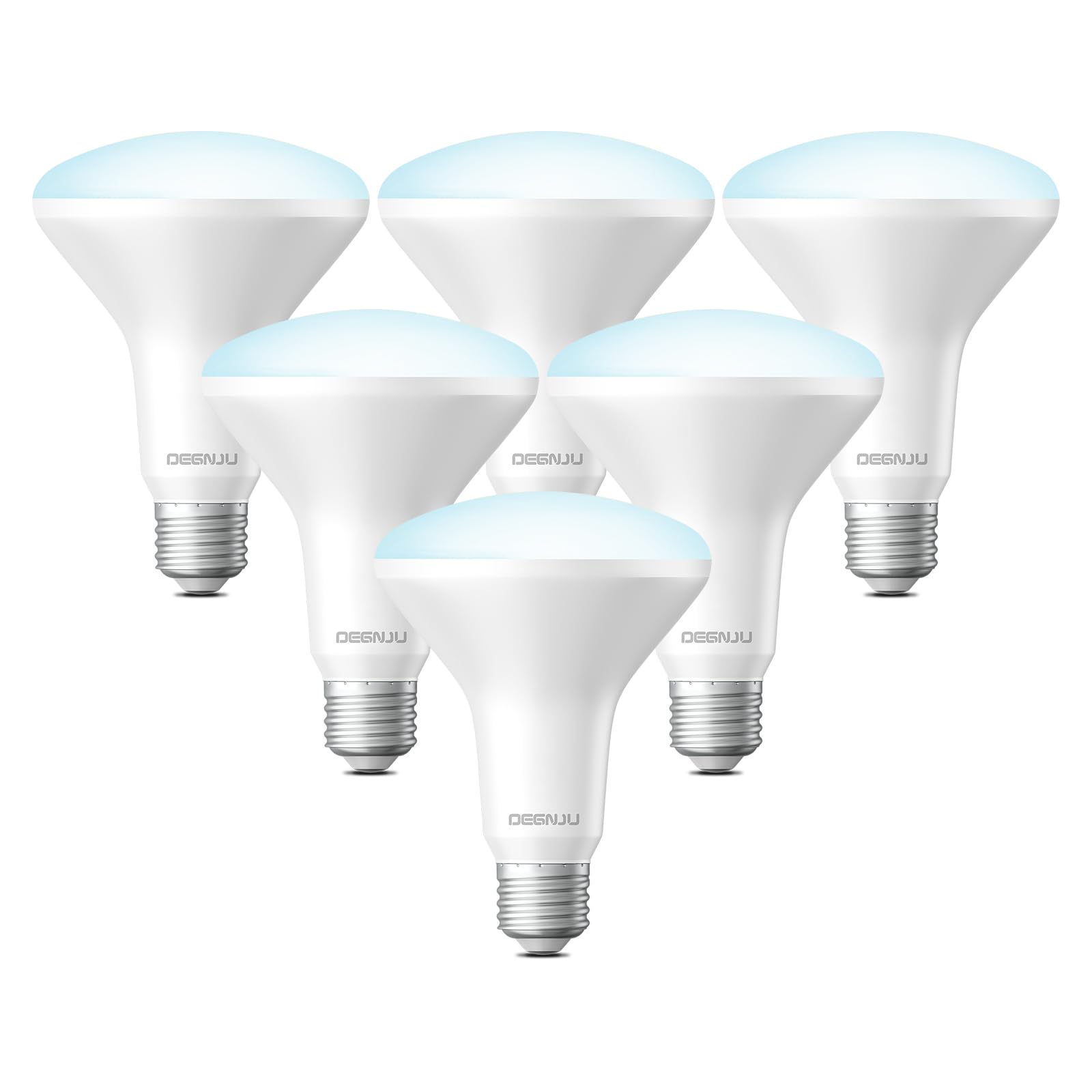 BR30 LED Bulb, Dimmable Flood Lights Indoor CRI80 7W Equivalent 65W 5000K Daylight 650 Lumens, 15000 Lifetime Hours Recessed Light Bulbs, Interior E26 Base LED Can Light Bulbs, 6 PackGlobal Recycled StandardGlobal Recycled StandardGlobal Recycled Standard