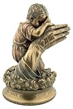 Beten in den Händen Gottes mit Kind Christus Kaltgussbronze Statue Home Kapelle Dekoration