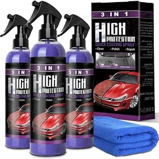 3 in 1 High Protection Quick Car Coating Spray, Car Scratch Remover (3 PCS)