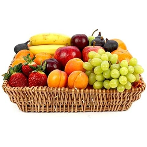 Healthy Living Fruit Basket - Fruit Gift Baskets and Gift Hampers with Next Day UK delivery with Personal Message Attached Cover