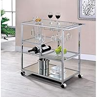 Algopix Similar Product 20 - Benjara Benzara Metal and Glass Serving