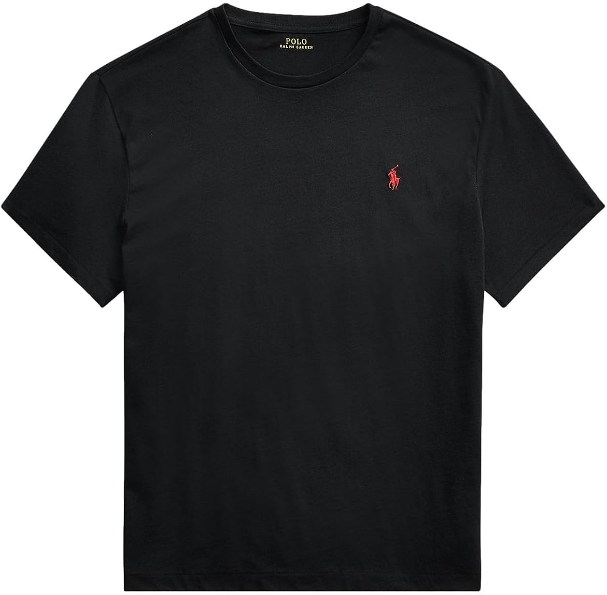 Polo Ralph Lauren - Camiseta con cuello redondo para hombre (L, NewBlack), grande