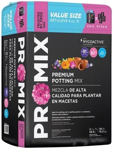 Premium Potting Mix, Compressed Bale, 2-Cu. Ft.