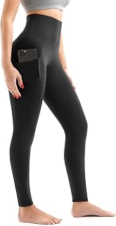 Walifrey Women's High Waisted Leggings with Pockets - Buttery Soft, Opaque & Stretchy for Yoga, Gym, Workout