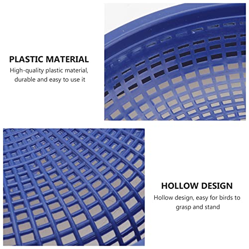Image of POPETPOP Plastic Bird Nest for Small Birds Parakeet Nest Box Breeding and Hatching Bird Cage Accessory 10.23X10.23X2.36 Inch Durable Pet Cage Ornament