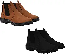 Kit 2 Bota Chelsea Sola Robusta Elástico Lateral Conforto