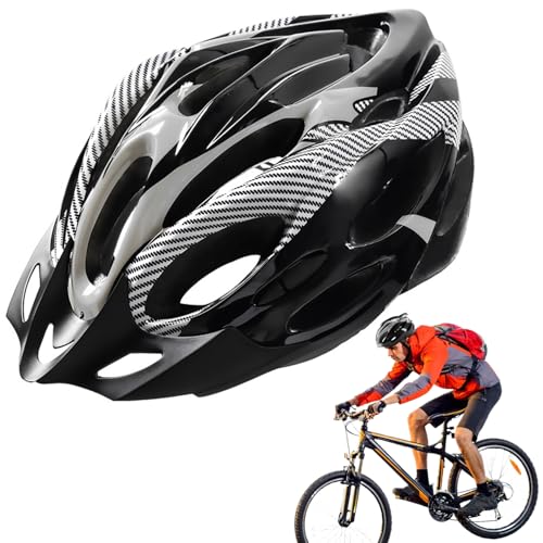 Ciclo Casco de montaña Bike Casco de Ciclismo Ajustable con protección de la Seguridad de Borde extraíble de Bicicleta de Carretera para Adultos por 22.8-24 Pulgadas Bicicleta