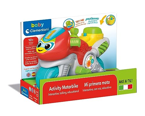 Clementoni Marcial 61386 Moto Mondiale pour bébé Interactive avec Boutons interactifs et éducatifs pour Apprendre Les Lettres et Les Chiffres à partir de - vue 3