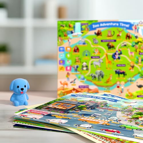 U-LEARNER Talking Pen + 20 Interactive Learning Posters for Toddlers 1-3 | Educational Toys for 3 4 5 6 Year Olds |Homeschool Essential for Preschool, Gifts for Boys & Girls - Image 7