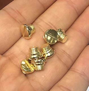 4 x Taurus PT Grip Screws Series Gold Plated PT Carbon Steel Slotted Grip Screws - Tek Tactical