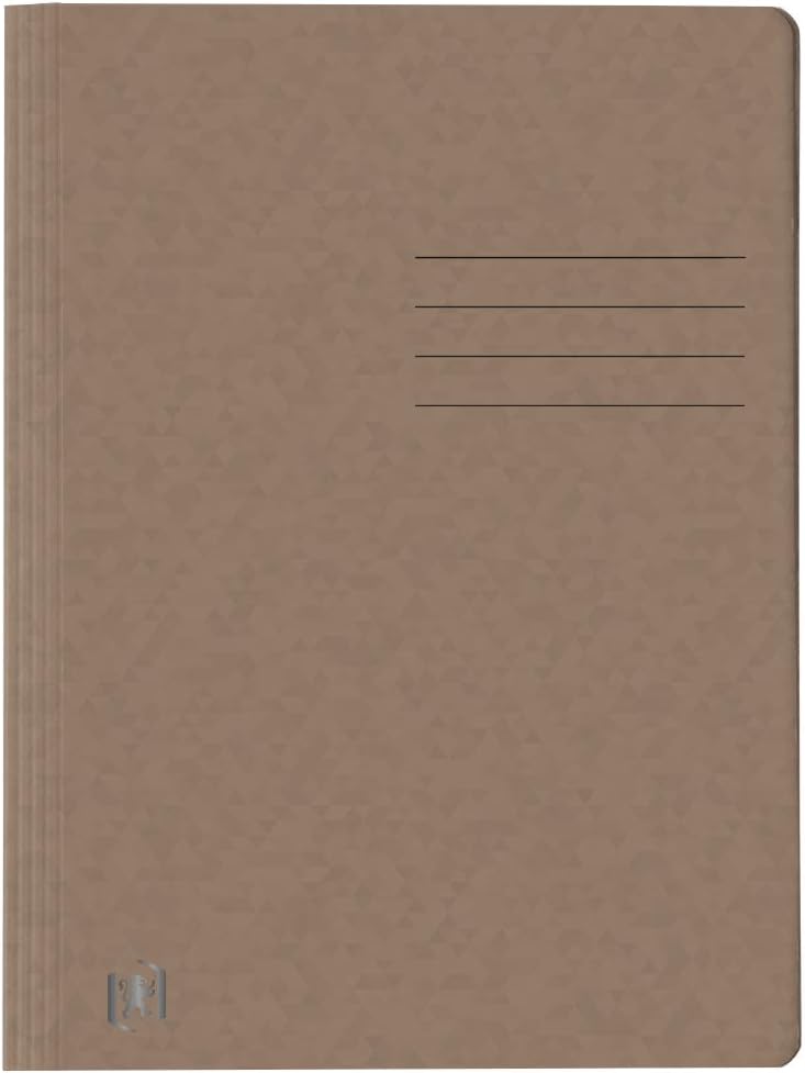 Oxford Top Fil+ 400116200 File Folder Extra-Strong 390 g Cardboard Pack of 25 DIN A4 Brown