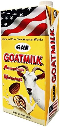 GAW Goat milk Almond milk Walnut milk 3 in 1 - Made in USA. 32 Oz Fl/pack (6 Packs per Case)